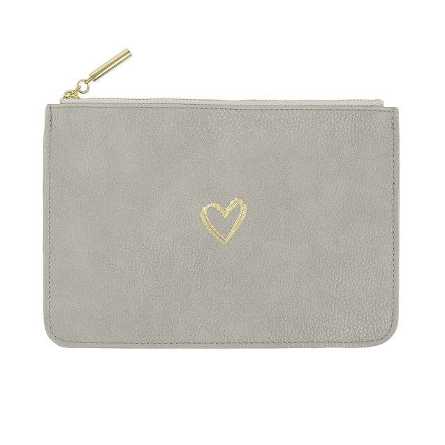 Majoie Heart Cosmetic Bag | Grey