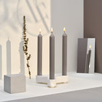 Straight Dinner Candle | Timeless Grey | 20cm