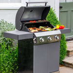 Classic 3 Burner Hybrid Barbecue | Matt Grey