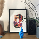 Crossed Fingers Hand Gesture Candle | Blue