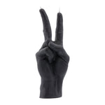 Peace Hand Gesture Candle | Black