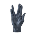 Live Long and Prosper Hand Gesture Candle | Black