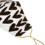 Charcoal Hearts Face Mask