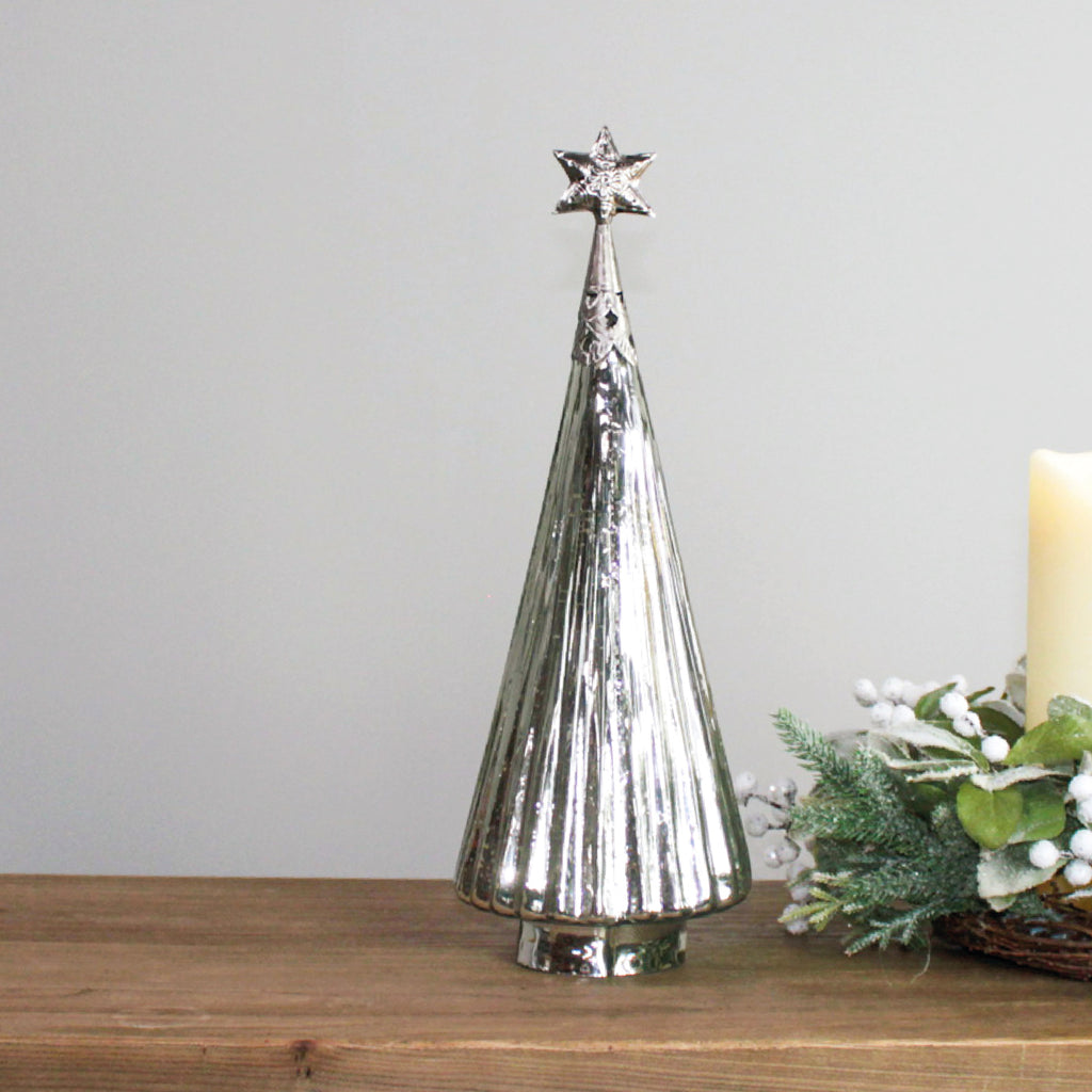 Buy Large Silver Antique Christmas Tree Decoration About Living