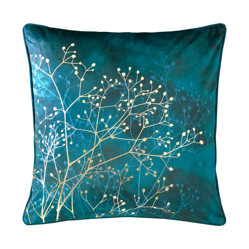 Gypsophila Velvet Cushion | French Navy | 50x50cm
