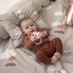 Birdee Sensory Rattle with Teether | Powder Pink