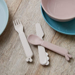 Kiddish Cutlery Set | Deer Friends | Sand