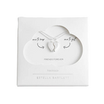 BFF Heart Necklace Set | Silver Plated | 2 Piece