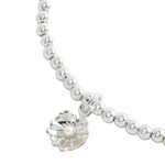 Buttercup Pearl Charm Bracelet | Silver Plated