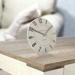 Mulberry Mantel Clock | Silver Cloud | 6"