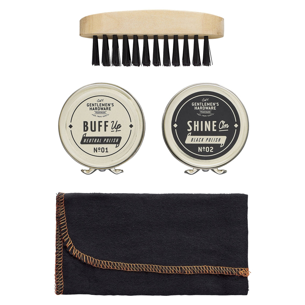 Buy Gentlemen's Hardware Travel Sized Shoe Shine Kit About Living