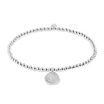 A Little 'April' Daisy Birthflower Bracelet | Silver Plated