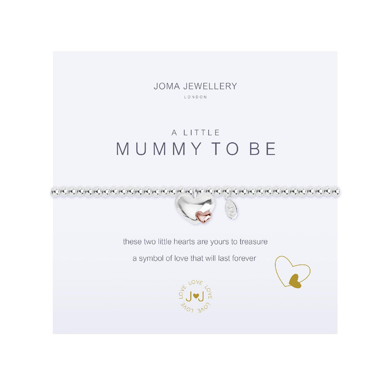 A Little 'Mummy To Be' Bracelet | Silver & Rose Gold Plated