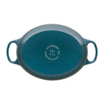 Oval Cast Iron Casserole Dish | Deep Teal | 27cm