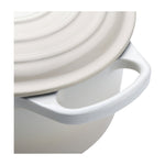 Oval Cast Iron Casserole Dish | Meringue | 29cm