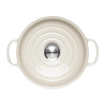 Shallow Cast Iron Casserole Dish | Meringue | 26cm