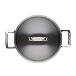 Toughened Deep Casserole Dish with Glass Lid | Non-Stick | 24cm