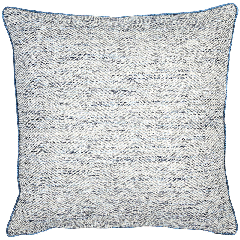 Jacquard Ripple Cushion | Navy | 50x50cm