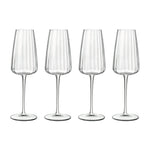 Optica Sparkling Champagne Flutes | Set of 4 | 210ml