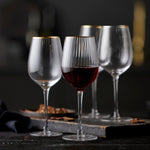 Palermo Gold Red Wine Glasses | Set of 4