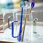 Torino Glass Mugs | Multicolour | 35cl | Set of 4