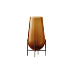 Échasse Hurricane Vase | Bronzed Brass & Amber | Small