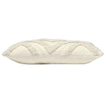 Tufted Geometric Cushion | Ecru | 30x50cm