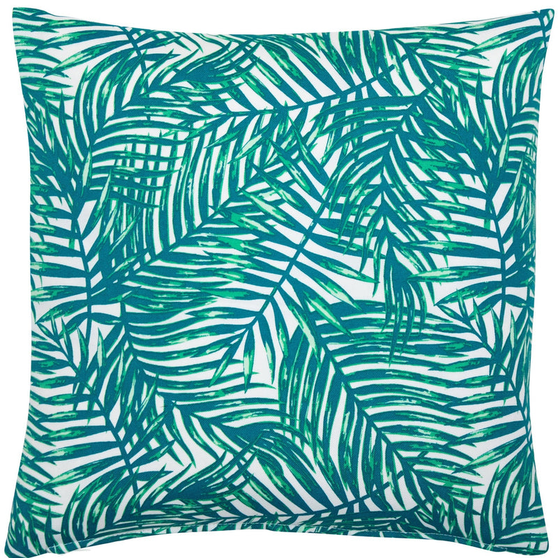 Outdoor Tropicana Leaf Cushion | Green Mix | 43x43cm