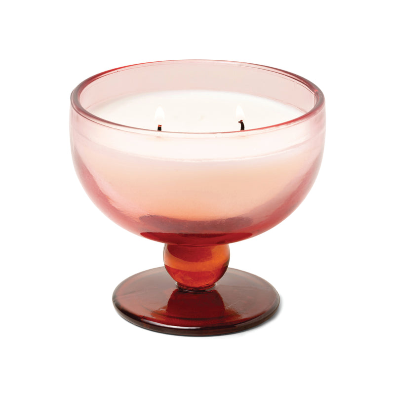 Glass Goblet Candle | Saffron Rose | 170g