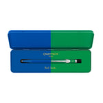 Caran d'Ache 849 Ballpoint Pen | Cobalt & Emerald