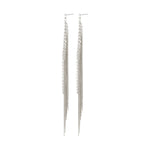 Ane Crystal Waterfall Earrings | Silver Plated