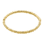 Kindness Wavy Bangle Bracelet | Gold Plated