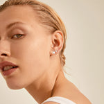 Sophia Small Heart Stud Earring Set | Silver Plated | 2 Piece