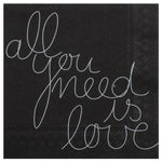 Cocktail Napkin Set | All You Need is Love | 25x25cm