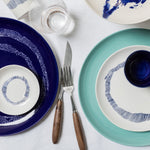 Feast Small Blue Stripes Plate | 19cm | Set of 2