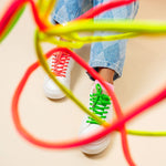 Neon Coral Pink Shoelaces