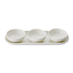 White Collection | Bowls & Tray Set | 3-Piece