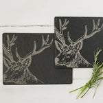 Rectangular Tablemats | Etched Stag | Set of 2