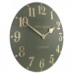 Arabic Wall Clock | Lichen Green | 20''