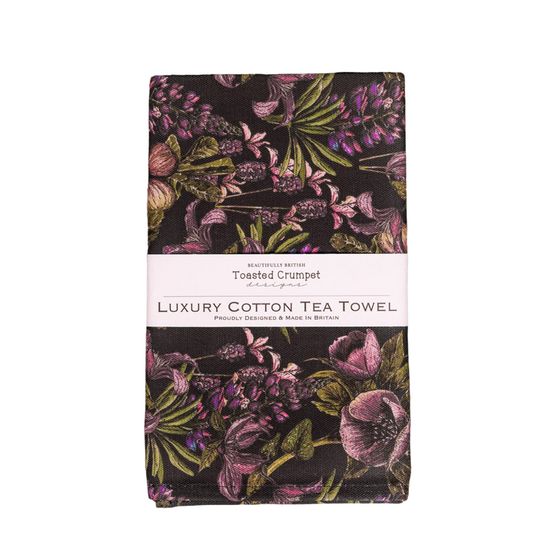 Mulberry Tea Towel | Black