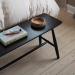 Bast Bench | Black Oak | 90cm