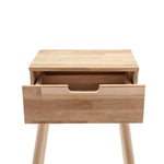 Ebern Side Table | White Washed Oak | 80cm