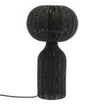 Werna Table Lamp | Black Rattan | 53.5cm