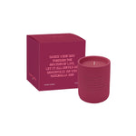 'Dance Your Way' Cement Candle | Orange Blossom & Mineral Amber | Burgundy