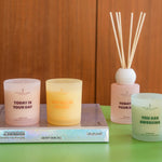 'Today Is Your Day' Frosted Jar Candle | Orange Blossom & Mineral Amber | 135g
