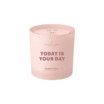 'Today Is Your Day' Frosted Jar Candle | Orange Blossom & Mineral Amber | 135g