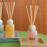 'Today Is Your Day' Frosted Reed Diffuser| Orange Blossom & Mineral Amber | 100ml