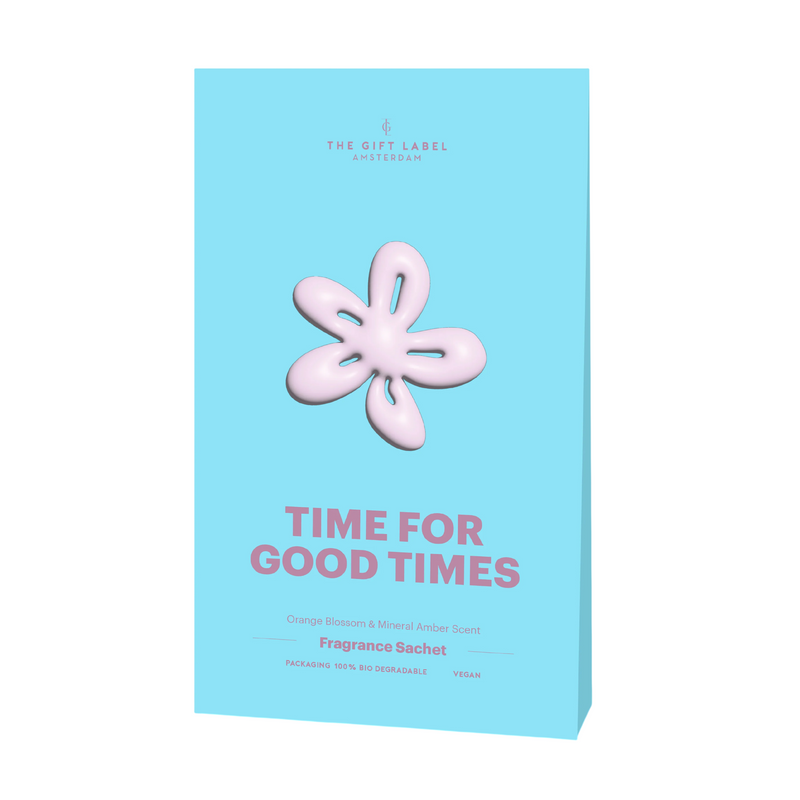 'Time For Good Times' Scented Sachet | Orange Blossom & Mineral Amber