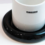 'Cheers' Mug & Saucer Set