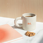 'Books & Coffee' Mug | Orange